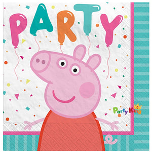 Peppa Pig Confetti Party Beverage Napkins