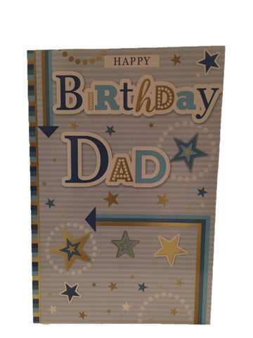 Image of Happy Birthday Dad Blue Star