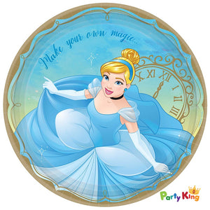 Cinderella Disney Princess Once Upon A Time 23cm Paper Dinner Plates