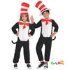 Dr. Seuss Cat In The Hat Jumpsuit Costume Set 4-6 Years