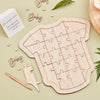 Botanical Baby Wooden Baby Grow Guest Book