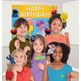 Sesame Street Happy Birthday Scene Setter & Props