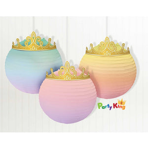 Disney Princess Once Upon A Time Paper Lanterns & Gold Crowns