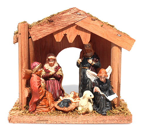 Image of Nativity Scene With Angle