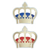 Coronation Party Gold Crown Glass Topper Decorations