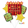 Minecraft TNT Party! Happy Birthday Foil Balloon bouquet