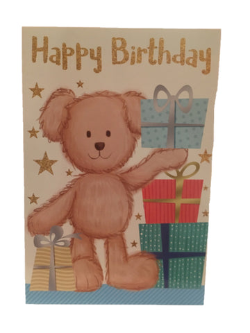 Image of Happy Birthday Teddy And Presents