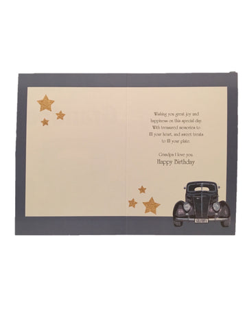 Image of Greeting card birthday wishes to a special grandpa inside 