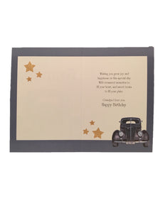 Greeting card birthday wishes to a special grandpa inside 