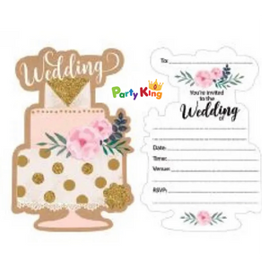 Cake Shape Wedding Invitation With Envelope