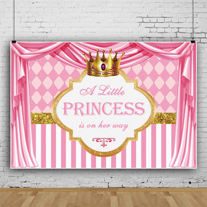 Baby Shower Backdrop - A Little Princess Is On Her Way