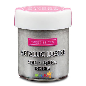 Metallic Lustre Silver Sweet Sticks