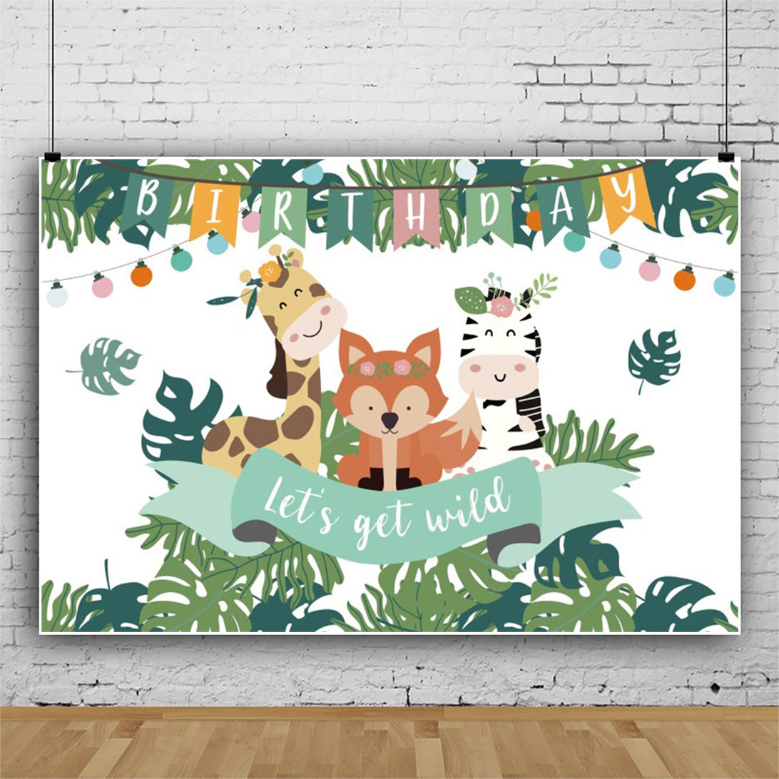 Woodland Backdrop - Foxy & Safari