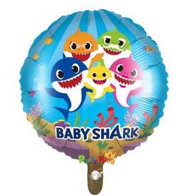 Baby Shark Foil Balloon Round 45cm