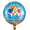 Baby Shark Foil Balloon Round 45cm