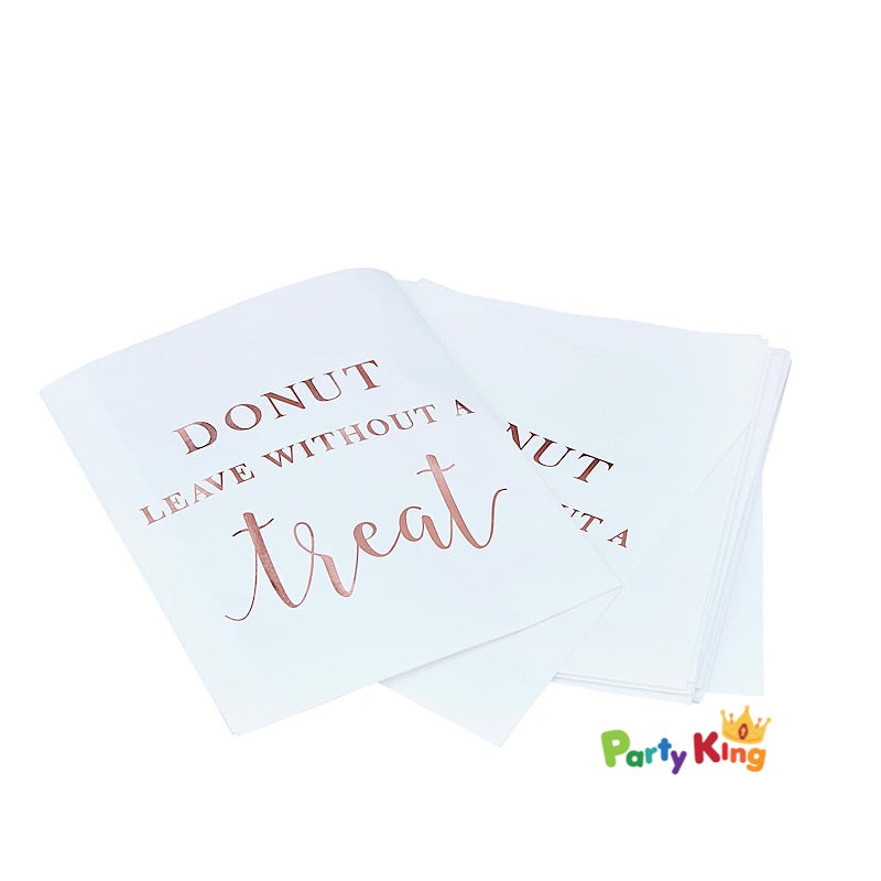 A Touch Of Pampas Treat Bags Rose Gold Foiled