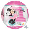 Minnie 1st Birthday Clear Orbz XL Balloon