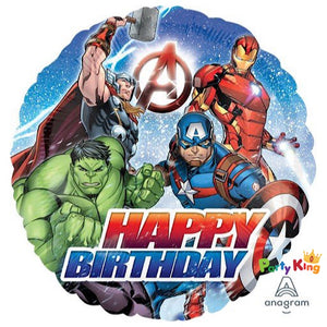 Avengers Happy Birthday Standard 45cm Foil Balloon