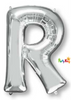 Silver Letter “R” Foil Balloon 16” (35cm)