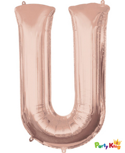 Rose Gold Letter “U” Foil Balloon 16” (35cm)