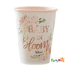 Baby In Bloom 266ml Paper Cups Foiled