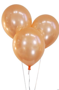 Pearl Peach Colour Balloon 10” 15pc
