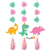 Dino Party Decor Hanging Iridescent Cutouts Decorations