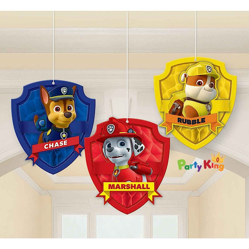 Paw Patrol Honeycomb Hanging Decorations