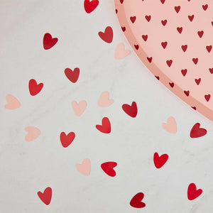 You And Me Pink & Red Heart Paper Confetti