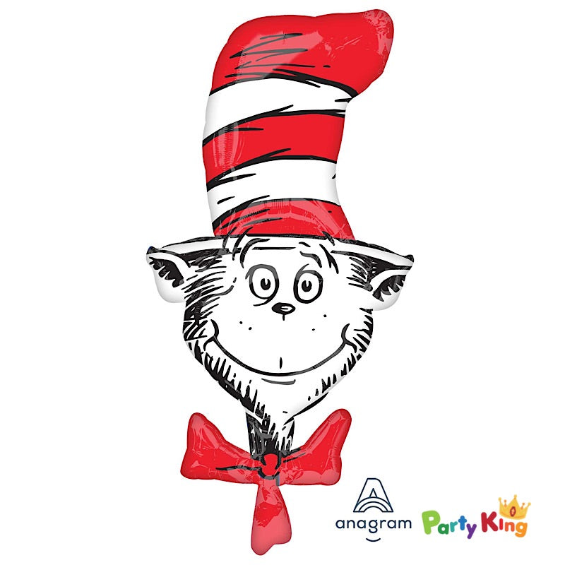 Dr. Seuss Cat In The Hat Super Shape Foil Balloon