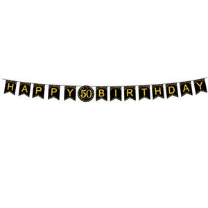Sparkling Gold 50th Bunting