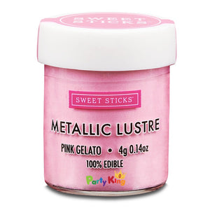 Metallic Lustre Pink Gelato Sweet Sticks