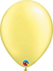 Qualatex Pastel Pearl Lemon Chiffon 11” Latex Balloon