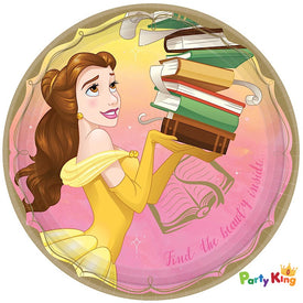 Beauty And The Beast Disney Princess Belle Once Upon A Time 23cm Paper Dinner Plates