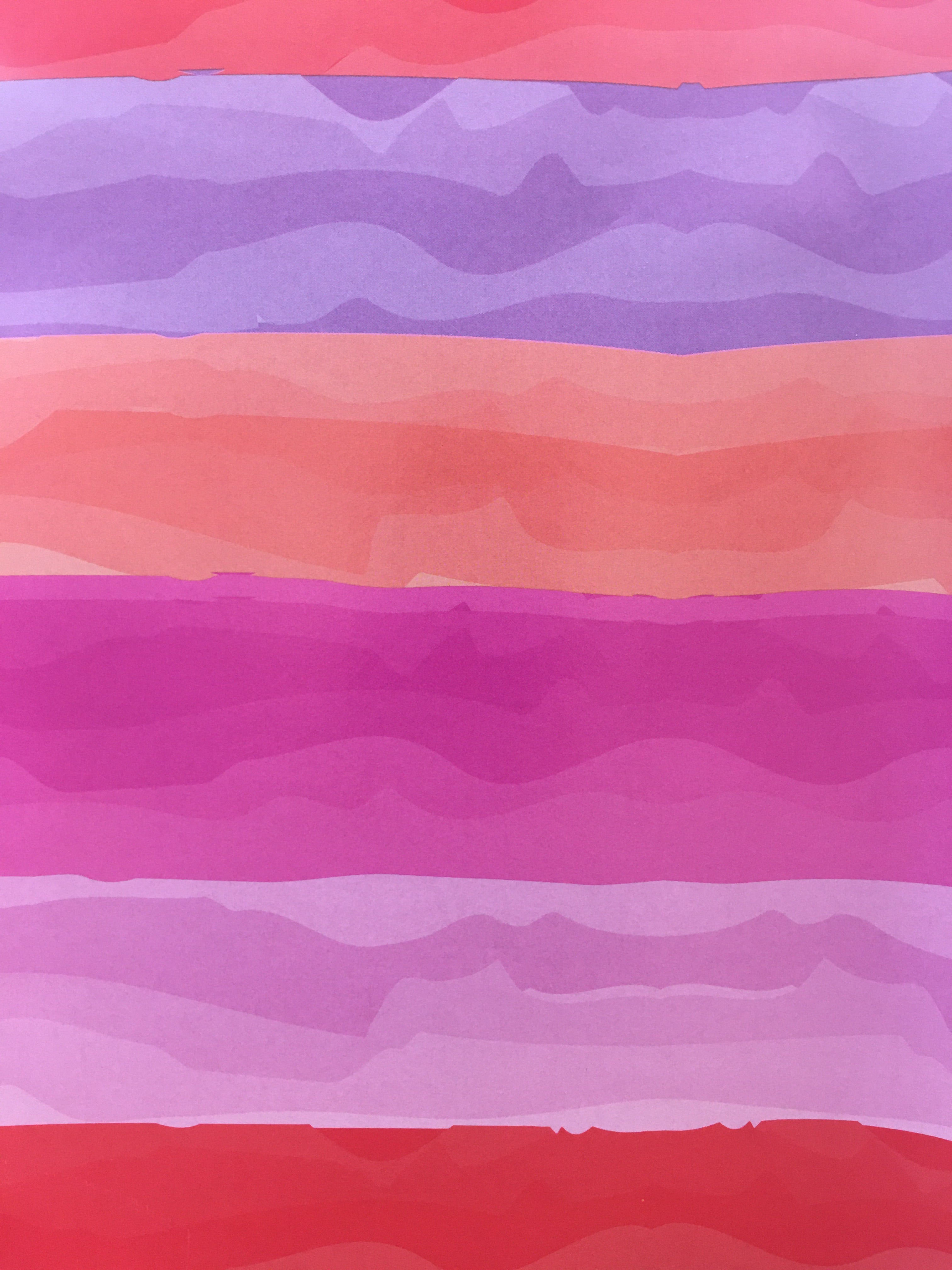 Folded Wrap - Wave Warm Colours 