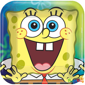 SpongeBob 17cm Square Paper Lunch Plates