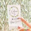 Botanical Baby Baby Shower Customisable Welcome Sign