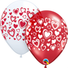 “Double Hearts” Printed Balloons