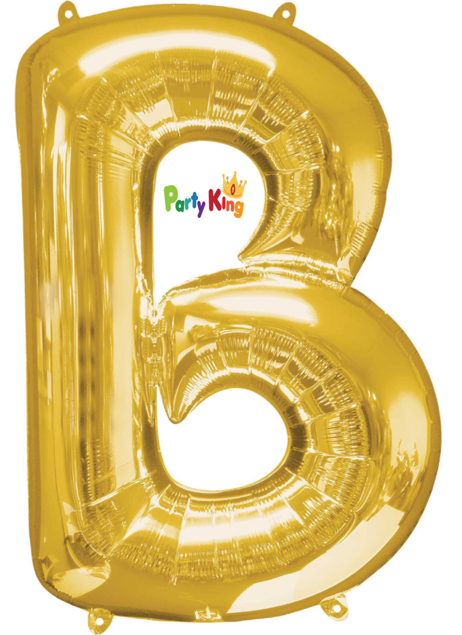 Foil Letter Balloon Gold Letter B 35cm 