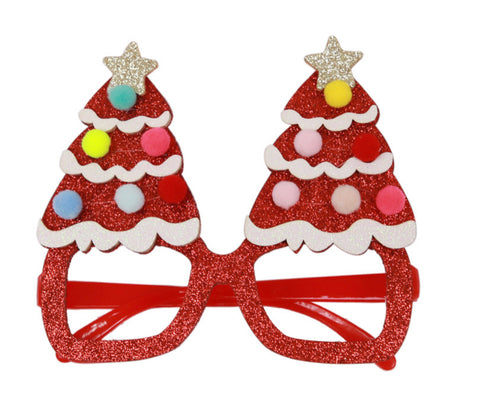 Image of Christmas Glasses With Christmas Tree