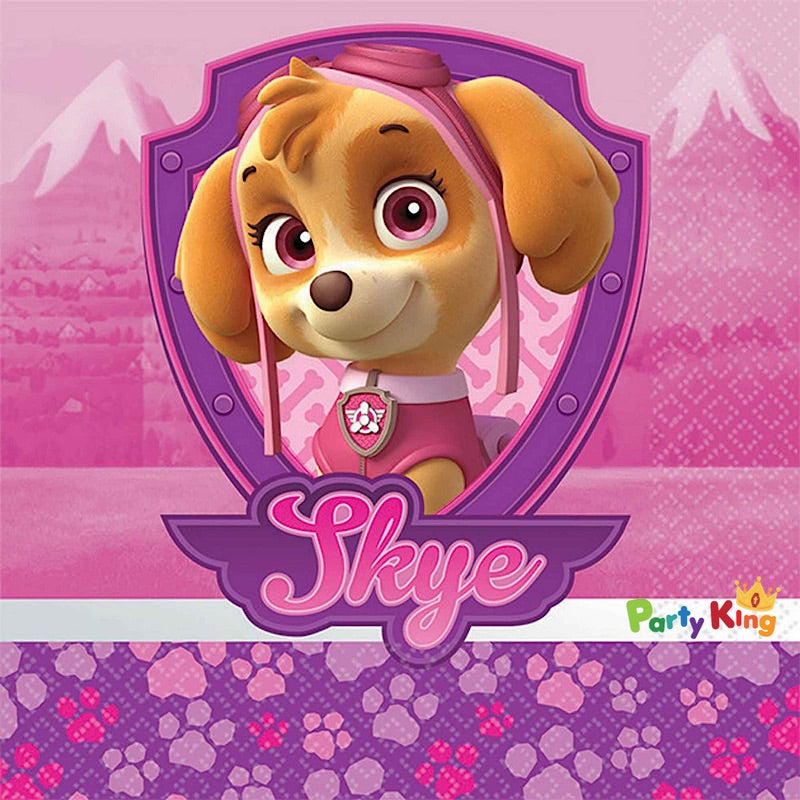 Paw Patrol Girl Beverage Napkins