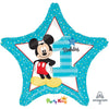 Mickey 1st Birthday Star Standard Foil Balloon