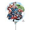 Avengers Round Mini Shape Foil Balloon on Stick