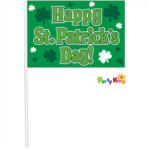 St Patrick’s Day Flags Plastic