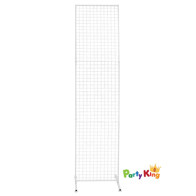 A Touch Of Pampas Backdrop White Grid Wire