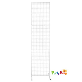 A Touch Of Pampas Backdrop White Grid Wire