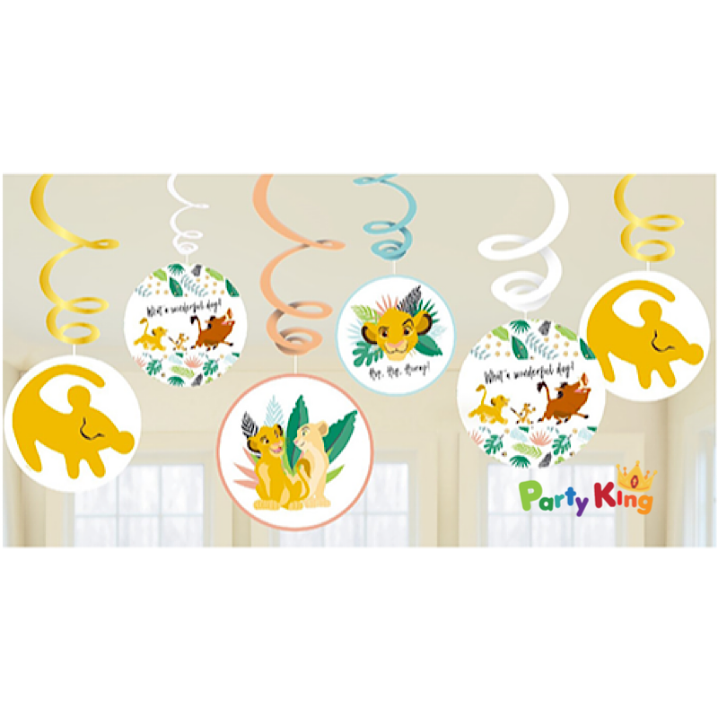 Lion King Hanging Swirl Decorations