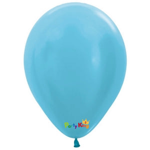Sempertex Satin Pearl Caribbean Blue 11” Latex Balloon