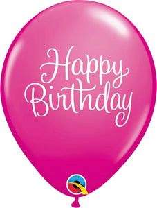 Happy Birthday Classy Pink 11” Balloon