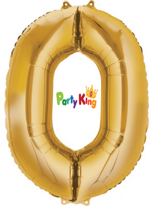Foil Number Balloon Gold No.0